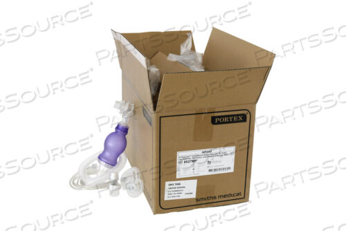 OEM#: 8527MPINFANT Ручной реанимационный аппарат, 18-дюймовая трубка LG, назальная/ротовая маска, первая помощь от Smiths Medical