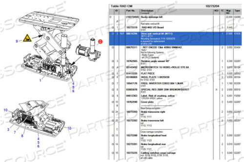 Заменяет Siemens Medical Solutions 8614294ПРИВОДНОЙ БЛОК ВЕРТИКАЛЬНОГО ПОДЪЕМА (M711)