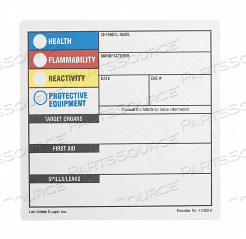 OEM#: 17322-2LSHMIG ЭТИКЕТКА 6 ДЮЙМОВ В 6 ДЮЙМОВ Ш PK250 от Brady Americas