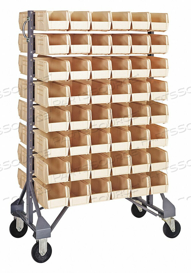 OEM#: MQRU-16D-230-96IVМОБИЛЬНАЯ НАПОЛЬНАЯ СТОЙКА ДЛЯ ЯЩИКОВ, 96 ЯЩИКОВ, ЦВЕТ СЛОНОВАЯ КОСТЬ от Quantum Storage Systems