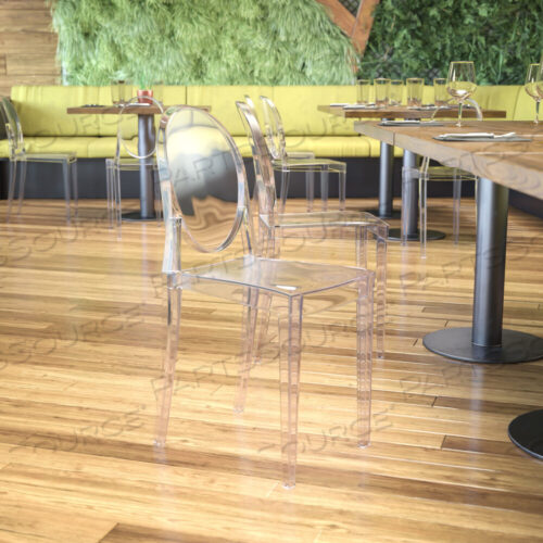 OEM#: FH-111-APC-CLR-GGCHERYL GHOST SIDE CHAIR ИЗ ПРОЗРАЧНОГО КРИСТАЛЛА от Flash Furniture