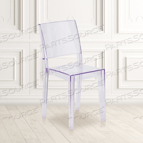 OEM#: FH-121-APC-GGPHANTOM SERIES ПРОЗРАЧНЫЙ ШТАБЕЛИРОВАННЫЙ БОКИЙ КРЕСЛО от Flash Furniture