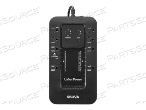 OEM#: EC550GECO (8) 5-15R РОЗЕТКИ 5-ФУТОВЫЙ ШНУР 5-15P ВИЛКА 15A ЗЕЛЕНАЯ RJ11 3 ГОДА ГАРАНТИИ от CyberPower