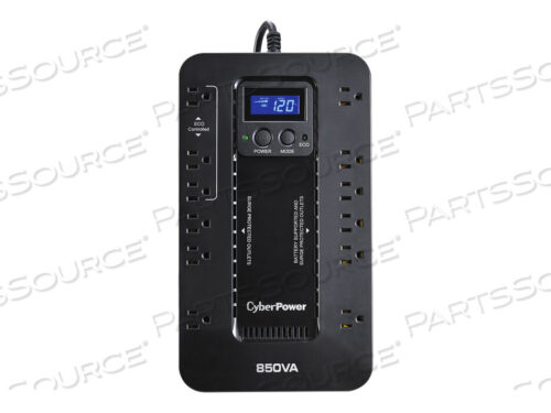 OEM#: EC850LCDECO LCD (12) 5-15R РОЗЕТКИ 5-ФУТОВЫЙ ШНУР 5-15P ВИЛКА 15A ЗЕЛЕНАЯ RJ11 3 ГОДА ГАРАНТИИ от CyberPower