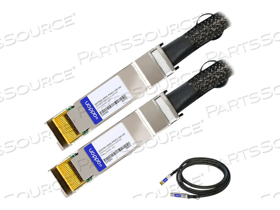 OEM#: QSFPDD-400G-PDAC1-5M-AOADDON MSA И TAA-СОВМЕСТИМЫЙ КАБЕЛЬ 400GBASE-CU QSFP-DD - QSFP-DD ДЛЯ ПРЯМОГО ПОДКЛЮЧЕНИЯ (от ADDON