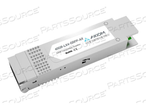 OEM#: 40GB-LX4-QSFP-AXAXIOM 40GBASE-LX4 QSFP+ ПРИЕМОПЕРЕДАТЧИК ДЛЯ ЭКСТРЕМАЛЬНЫХ УСЛОВИЙ - 40GB-LX4-QSF от Axiom