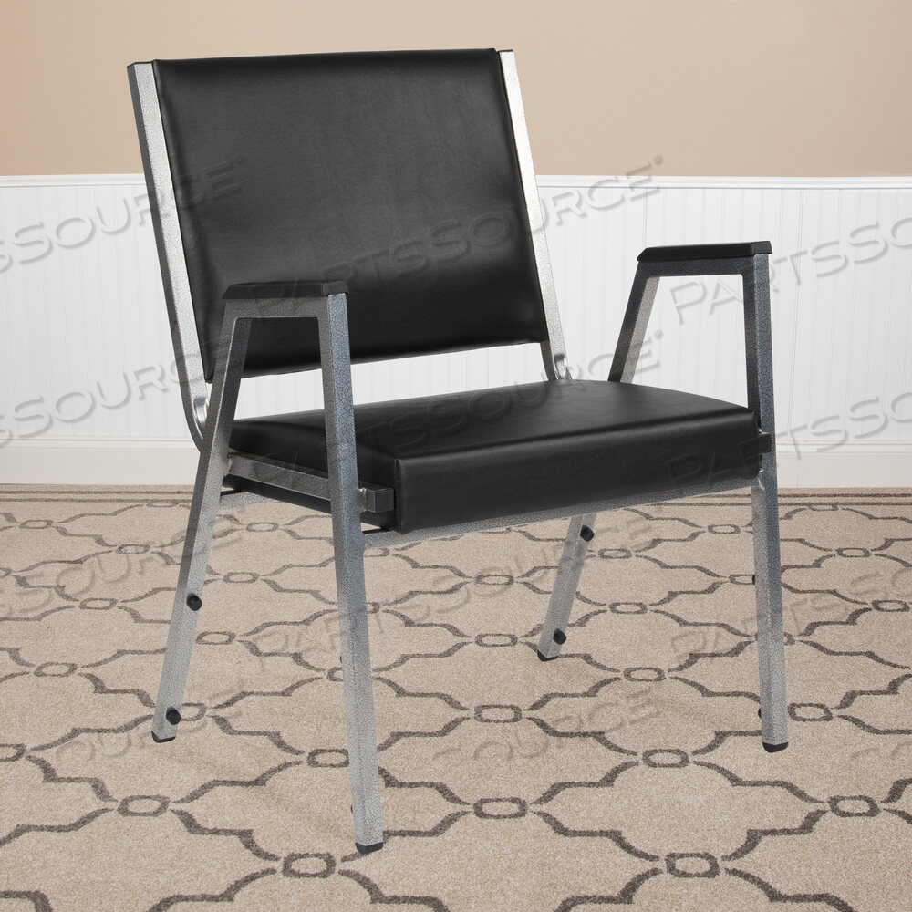 OEM#: XU-DG-60443-670-1-BK-VY-GGHERCULES SERIES 1000 LB. АНТИМИКРОБНОЕ ЧЕРНОЕ ВИНИЛОВОЕ МЕДИЦИНСКОЕ БАРИАТРИЧЕСКОЕ КРЕСЛО ДЛЯ ПРИЕМНОЙ ОТДЕЛЕНИЯ от Flash Furniture