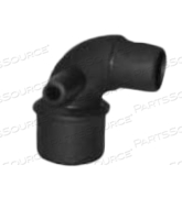 OEM#: 00-452-IADAPTER, ЛОКТЕВОЙ ПАТРУБОК МАСКИ С БОКОВЫМ ВХОДОМ, 15 МММ X 22 МММ/15 ММФ X 5/16 БОКОВОЙ НИППЕЛЬ, ТОКОПРОВОДЯЩИЙ НЕОПРЕН от Anesthesia Associates