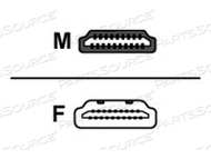 OEM#: HDMIHSMF1010FT HDMI M/F ЧЕРНЫЙ АДАПТЕР CBL от ADDON