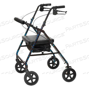 БАРИАТРИЧЕСКИЙ АЛЮМИНИЕВЫЙ РОЛЛАТОР, 400 ФУНТОВ - ПЛАМЕННО-КРАСНЫЙ