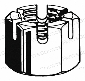 OEM#: U12006.050.0001ГАЙКА КОРОНЧАТАЯ 1/2-13 GR 5 ZP PK10 от Fabory