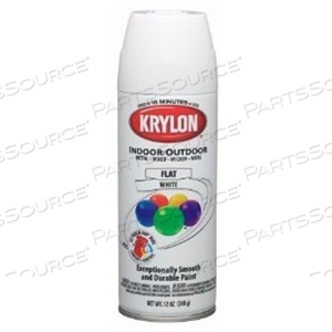 K01502 KRYLON INDUSTRIAL 5-BALL INT/EXT FLAT WHITE, 16 УНЦ.