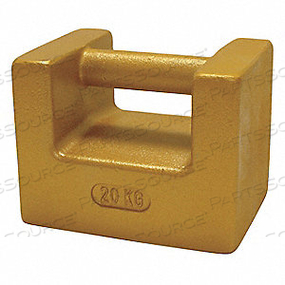 ВЕС, ЧУГУН, 5,18 ДЮЙМА X 5,9 ДЮЙМА X 7,62 ДЮЙМА, 20 КГ