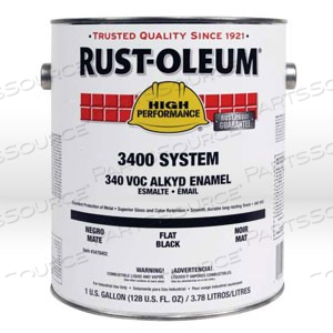 3438402 RUST-OLEUM 3400 ENAMEL PAINT,1 GALLON,FOREST GREEN,DRY TIME 6-8 HRS