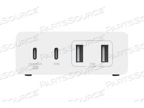 OEM#: WCH010DQWH108W USB-C зарядное устройство,GAN,4-портовое,белое,2M шнур от Belkin