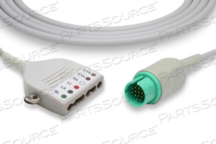 Заменяет Spacelabs Healthcare 700-0008-57SPACELABS HEALTHCARE 5 ОТВЕДЕНИЙ 10 ФУТОВ TRULINK ЭКГ КОМБАЙНЕР КАБЕЛЬ