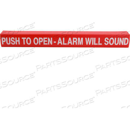 Заменяет Detex 105417-1WRAP, нажимная панель, нажмите, чтобы открыть, красная