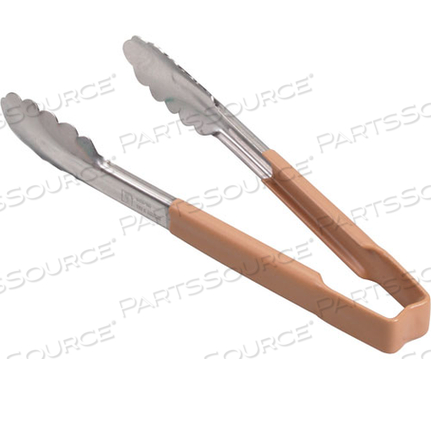 TONGS, SCALLOP, 9.5, TAN HDL
