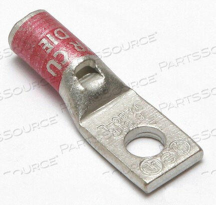OEM#: YA8CL1BOXLUG, КОМПРЕССИЯ, МЕДЬ, 1 ОТВЕРСТИЕ, 1/4 ДЮЙМА, 8 AWG, КРАСНЫЙ от Burndy