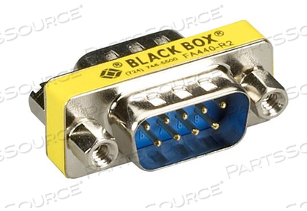 ИЗМЕНИТЕЛЬ ПОЛА, DB9 МУЖСКОЙ X DB9 МУЖСКОЙ, 0,75 ДЮЙМА X 0,5 ДЮЙМА X 1,2 ДЮЙМА