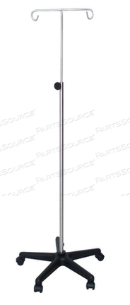 Стойка для внутривенных вливаний, 2 крючка, маховик