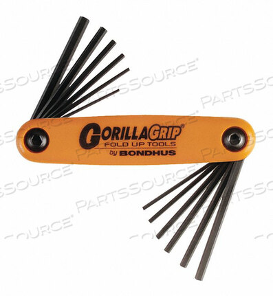 OEM#: 12550SET 12 HEX GORILLAGRIP FOLD-UP TOOLS от Bondhus