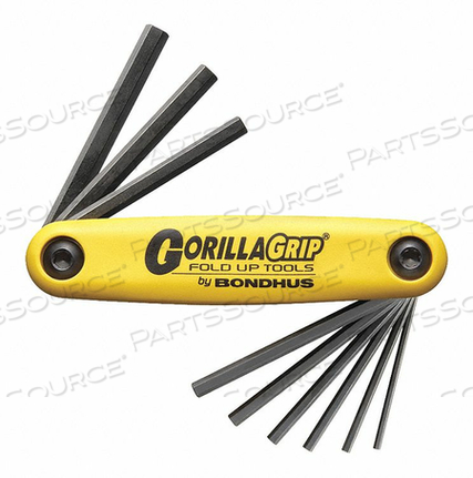 OEM#: 12591 НАБОР СКЛАДНЫХ ШЕСТИГРАННЫХ КЛЮЧЕЙ 9 ПРЕДМЕТОВ от Bondhus