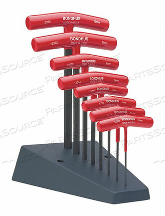 OEM#: 13389НАБОР 8 ШЕСТИГРАННЫХ Т-ОБРАЗНЫХ РУЧЕК РАЗНОЙ ДЛИНЫ от Bondhus