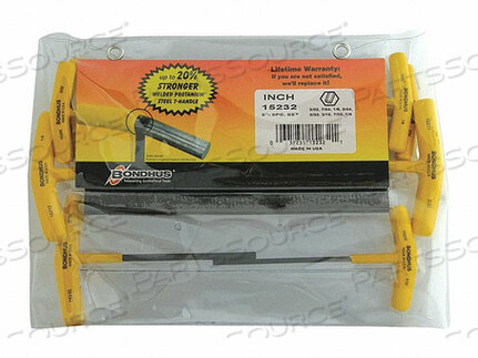 OEM#: 15232SET 8 HEX T-HANDLES 6 LENGTH от Bondhus