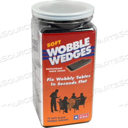 Заменяет AllPoints Foodservice 2801635WEDGE, WOBBLE, 75/JAR, BLK, SOFT