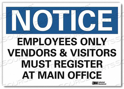 OEM#: U5-1194-RD_14X10NOTICESIGN REFLCSELFADHVINYL 14INWX10INH от Lyle Signs Inc.