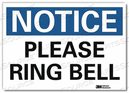 OEM#: U5-1454-RD_14X10ЗНАК ОБЪЯВЛЕНИЯ 10 X 14 ВИНИЛОВЫЙ от Lyle Signs Inc.