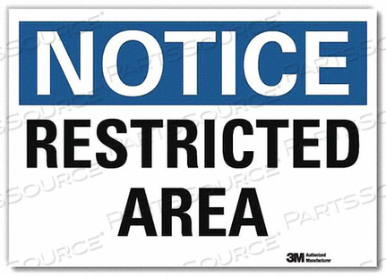 OEM#: U5-1484-RD_14X10NOTICESIGN REFLCSELFADHVINYL 14INWX10INH от Lyle Signs Inc.