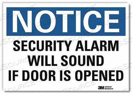 OEM#: U5-1511-RD_10X7ЗНАК УВЕДОМЛЕНИЯ ОХРАННАЯ СИГНАЛИЗАЦИЯ 7 X10 от Lyle Signs Inc.