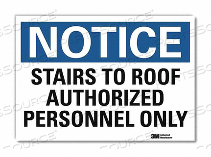 OEM#: U5-1528-RD_10X7NOTICESIGN REFLECSELFADHVINYL 10INWX7INH by Lyle Signs Inc.