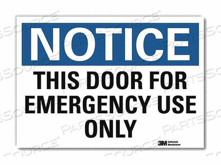 OEM#: U5-1550-RD_14X10NOTICE SIGN 10 X 14 VINYL by Lyle Signs Inc.