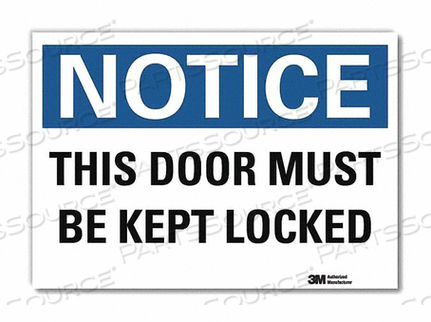 OEM#: U5-1553-RD_14X10NOTICE SIGN 10 X 14 VINYL by Lyle Signs Inc.