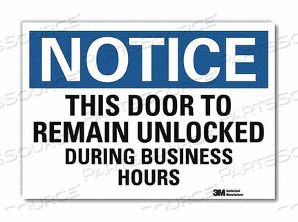 OEM#: U5-1554-RD_14X10ЗНАК ОБЪЯВЛЕНИЯ 10 X 14 ВИНИЛОВЫЙ от Lyle Signs Inc.