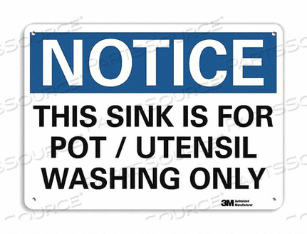 OEM#: U5-1569-NA_14X10ЗНАК УВЕДОМЛЕНИЯ 14 ШX10 В ТОЛЩИНА 0,04 от Lyle Signs Inc.