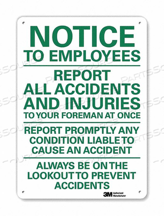 OEM#: U5-1572-NA_7X10ЗНАК УВЕДОМЛЕНИЯ 7 ШX10 В 0,04 ТОЛЩИНА от Lyle Signs Inc.