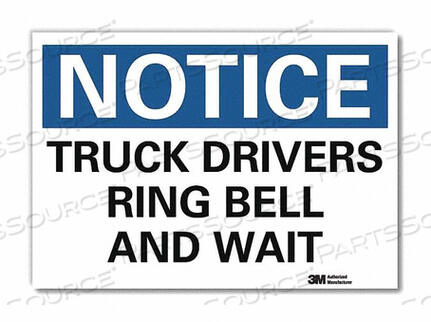 OEM#: U5-1580-RD_10X7ЗНАК УВЕДОМЛЕНИЯ 7 H 10 W ВИНИЛОВЫЙ от Lyle Signs Inc.