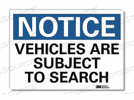 OEM#: U5-1597-RD_14X10NOTICESIGN REFLCSELFADHVINYL 14INWX10INH от Lyle Signs Inc.