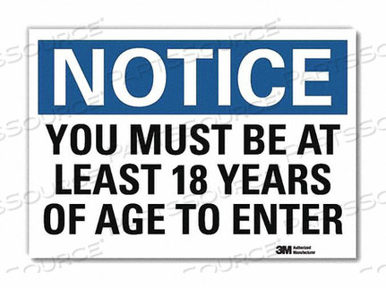 OEM#: U5-1635-RD_10X7ЗНАК ОБЪЯВЛЕНИЯ 7 X 10 ВИНИЛОВЫЙ от Lyle Signs Inc.