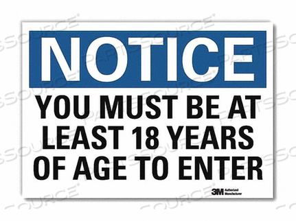 OEM#: U5-1635-RD_7X5ЗНАК ОБЪЯВЛЕНИЯ 5 X 7 ВИНИЛОВЫЙ от Lyle Signs Inc.