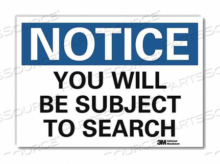 OEM#: U5-1638-RD_10X7NOTICESIGN REFLECSELFADHVINYL 10INWX7INH от Lyle Signs Inc.