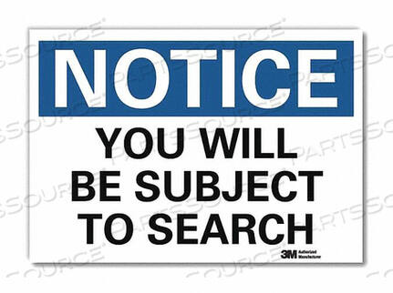 OEM#: U5-1638-RD_7X5NOTICESIGN REFLECTSELFADHVINYL 7INWX5INH от Lyle Signs Inc.