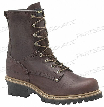 OEM#: 1821LOGGER BOOT 9-1/2 D BROWN STEEL PR by Carolina Shoe