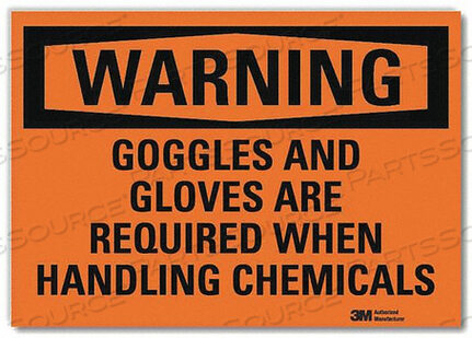 OEM#: U6-1100-RD_7X5ПРЕДУПРЕЖДАЮЩИЙ ЗНАК ТРЕБУЕТСЯ ЗАЩИТНЫЕ ОЧКИ 5 ДЮЙМОВ H от Lyle Signs Inc.