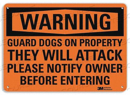 OEM#: U6-1104-NP_10X7ПРЕДУПРЕЖДАЮЩИЙ ЗНАК 10 Ш X 7 В ТОЛЩИНА 0,055 от Lyle Signs Inc.