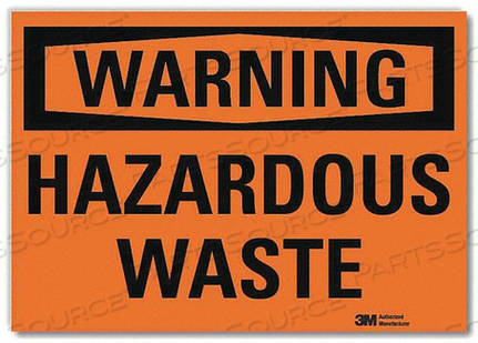 OEM#: U6-1111-RD_10X7ПРЕДУПРЕЖДАЮЩИЙ ЗНАК ОПАСНЫЕ ОТХОДЫ 10 ДЮЙМОВ W от Lyle Signs Inc.